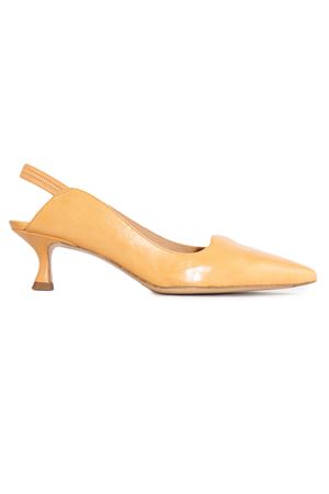 Slingback in pelle marrone beige MARA BINI | S158ZAFFERANO